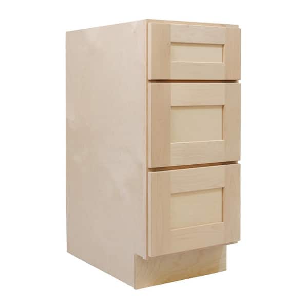slide 2 of 26, Design House Brookings Kitchen Base Cabinet, Unfinished Birch, Birch, 15" Unfinished Birch
