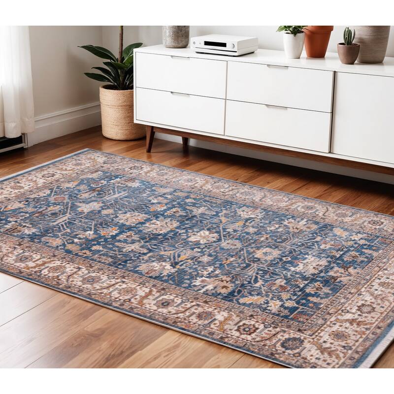 HomeRoots Oriental Traditional Rectangle Area Rug - 60.00 in. x 47.00 in.  x 0.24 in.