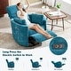 preview thumbnail 11 of 68, HOMYKA Power Rocker Swivel Recliner with USB and Type-C Ports