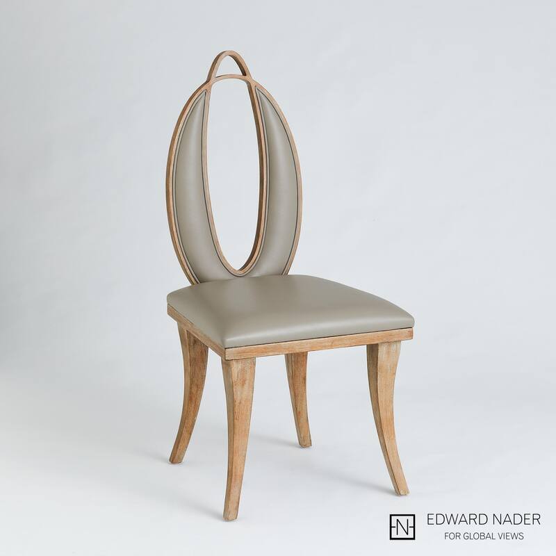 Adelaide Chair-Grey Leather