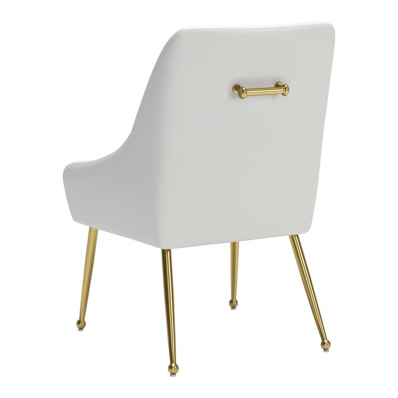 Maxine Dining Chair Gray & Gold