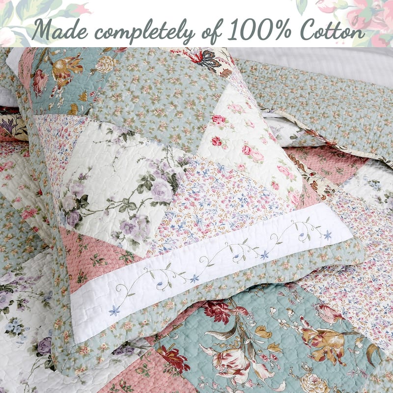 Celia Patchwork Cotton Quilt Bedding Set