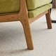 preview thumbnail 23 of 105, High Back Solid Wood Armrest Backrest Leisure Chair Accent Chair