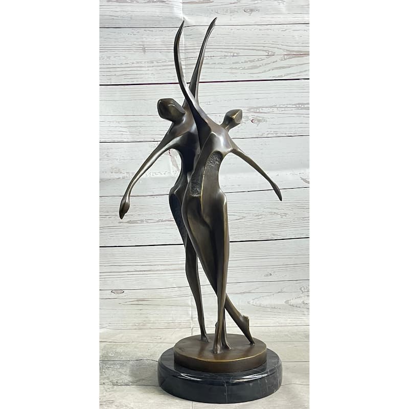 Signed Original Abstract Shall We Dance Bronze Sculpture By Milo Hot Cast