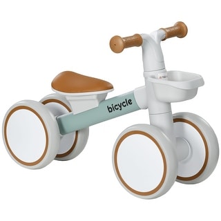 Toddler Balance Bike with Adjustable Seat, Silent Tires, and Aluminum Alloy Frame for Ages 1-3