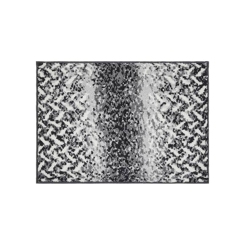 Better Trends 100% Micro Polyester Knitted Bathroom Rugs - Casablanca Collection with Chevron Pattern, Machine Washable Bath Mat