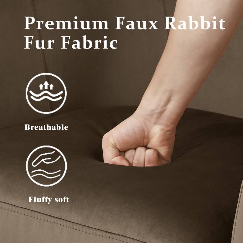 Upholstered Velvet 360° Swivel Accent Arm Chair