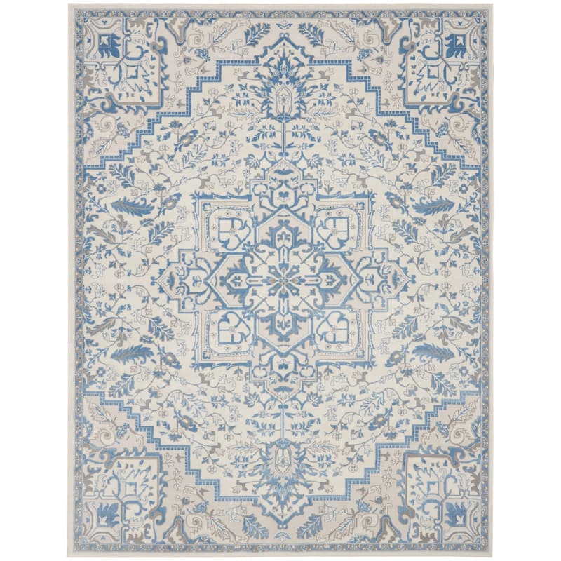Nourison Elation Floral Medallion French Country Area Rug