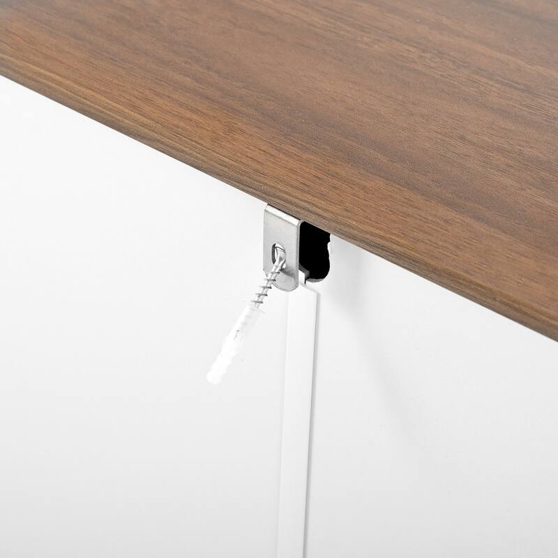 6 Drawer Dresser with Wide Drawer and Metal Handles for Bedroom, Wooden Dressers & Chests of Drawers for Hallway Entryway