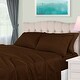 preview thumbnail 49 of 78, Superior Egyptian Cotton 650 Thread Count Bed Sheet Set California King - Chocolate