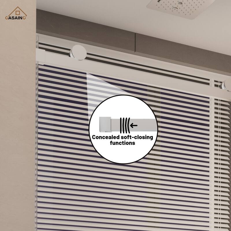 CASAINC 60 in. W x 76 in. H Sliding Frameless Shower Door with SGCC Certification