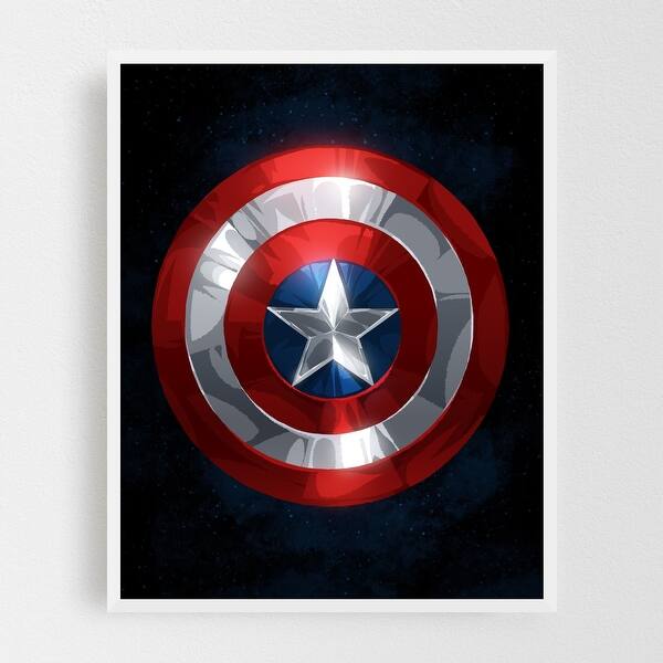Shop Avengers Captain America Circles Framed Wall Art Print Overstock 31461796