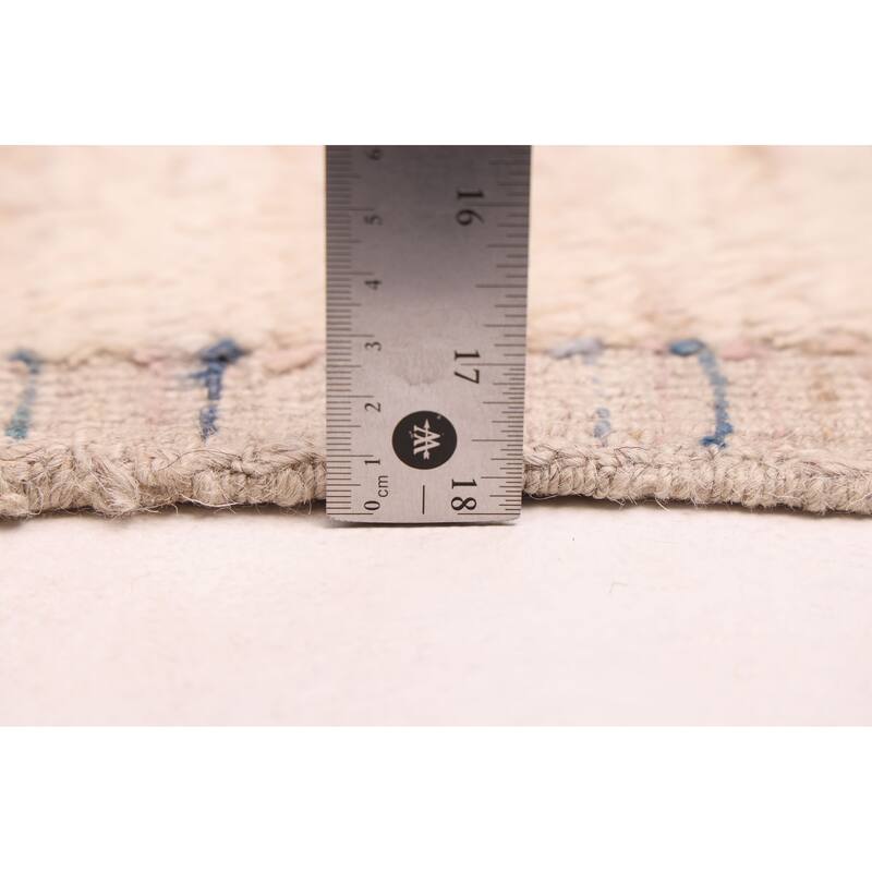 ECARPETGALLERY Hand-knotted Pak Finest Marrakesh Ivory Wool Rug - 7'7 x 10'0