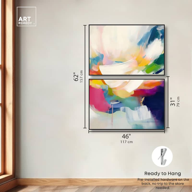 Riot of Color I Canvas Set of 2 by Art Remedy