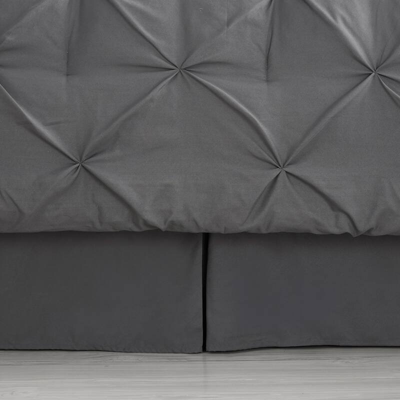 8 Piece Bed In A Bag Pintuck Comforter Sheet Set