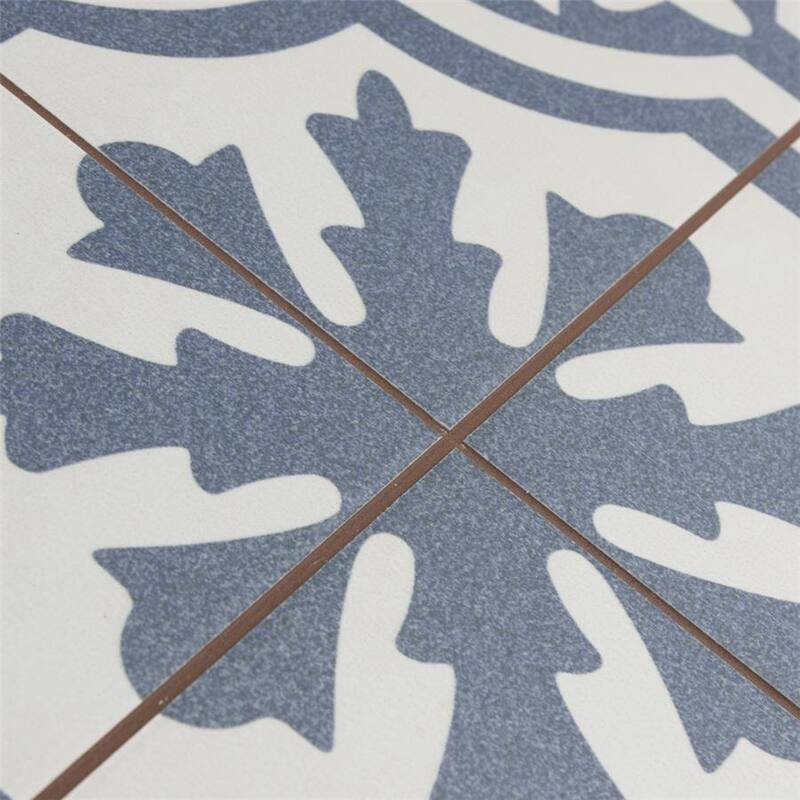 Merola Tile Berkeley Blue 17-5/8" x 17-5/8" Ceramic Floor and Wall Tile