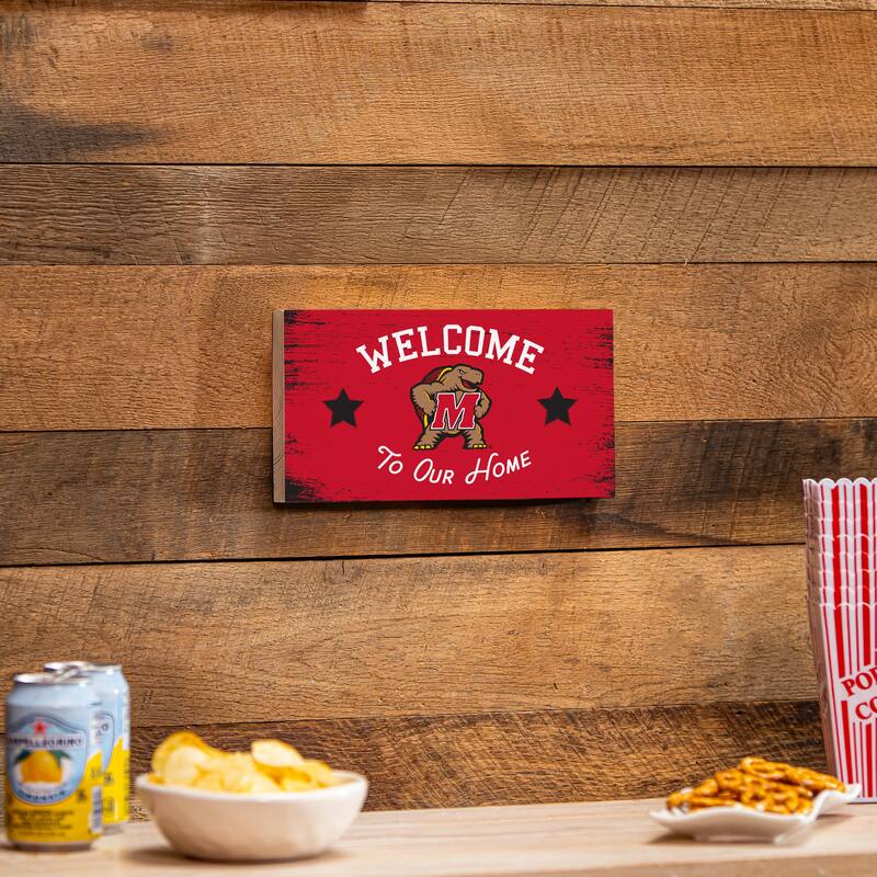 University of Maryland Wooden Door Decor Wall Sign - Multi-Color - 6 x 11