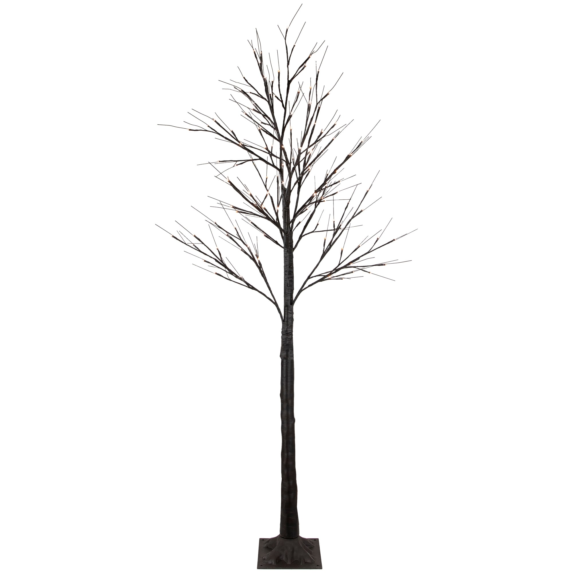 6' LED Lighted Brown Christmas Twig Tree - Warm White Lights