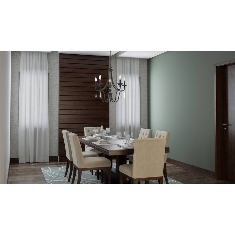 Roseto Rolette 5 Light 25" Wide Chandelier