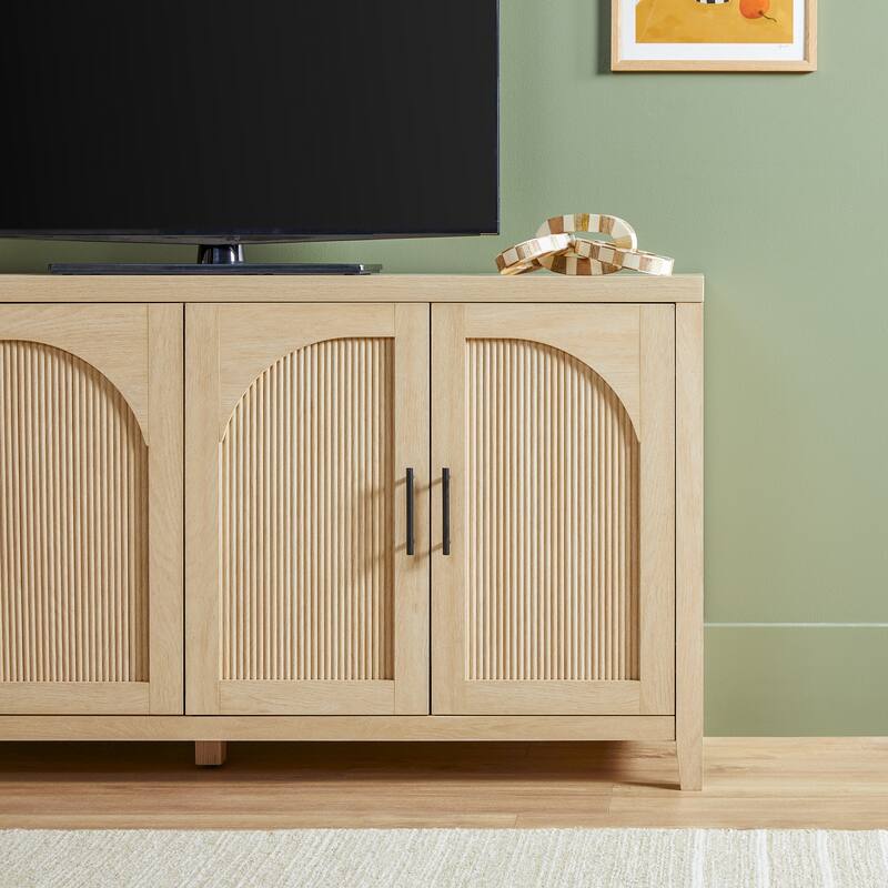Walker Edison Modern 60-inch Reeded Sideboard with Arched Doors