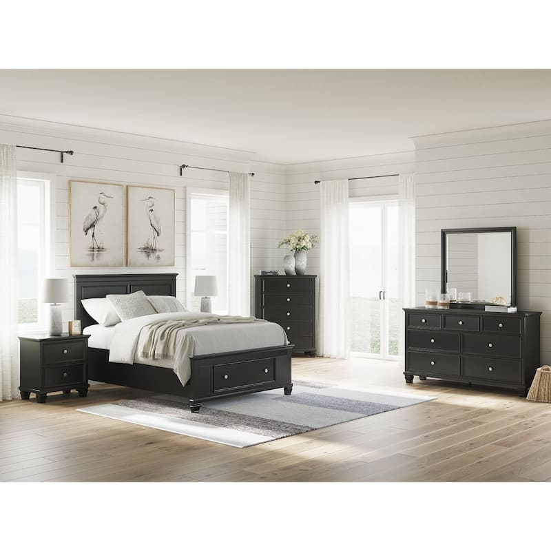 Signature Design by Ashley Lanolee Black 2 Drawer Nightstand