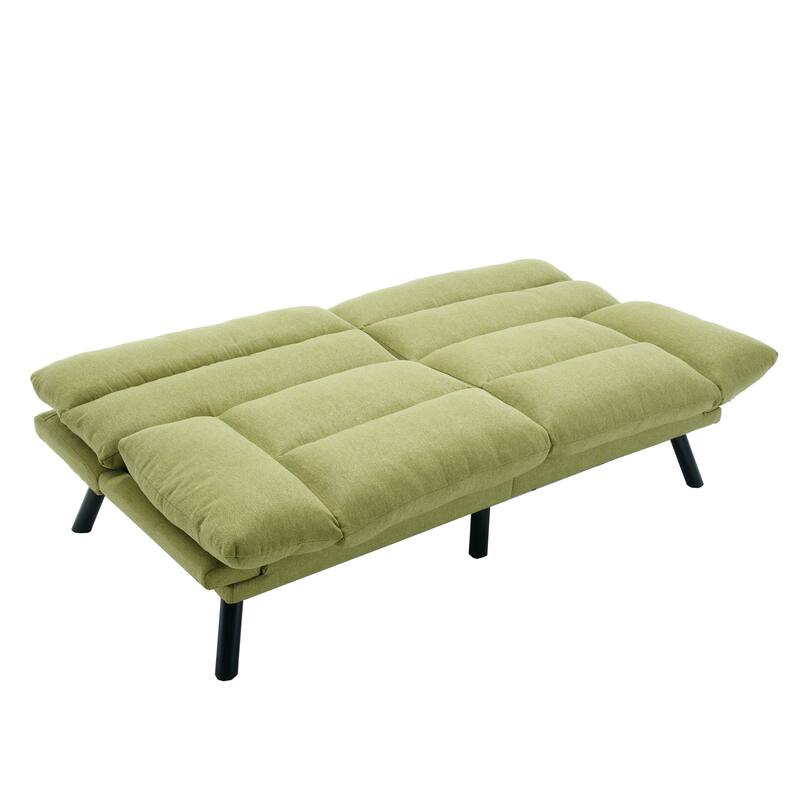 70.08" Teddy Fabric 2-Seater Loveseat Sofa with Thick Cushions, Metal Legs, and 600LB Weight Capacity