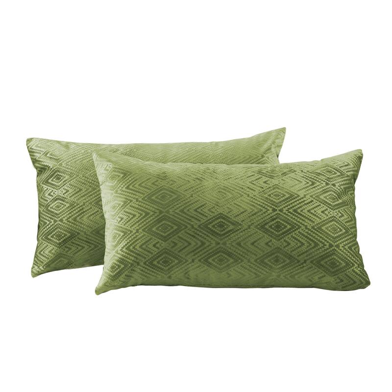 Tonopah Ikat Velvet Throw Pillow Cover Set, NO INSERT