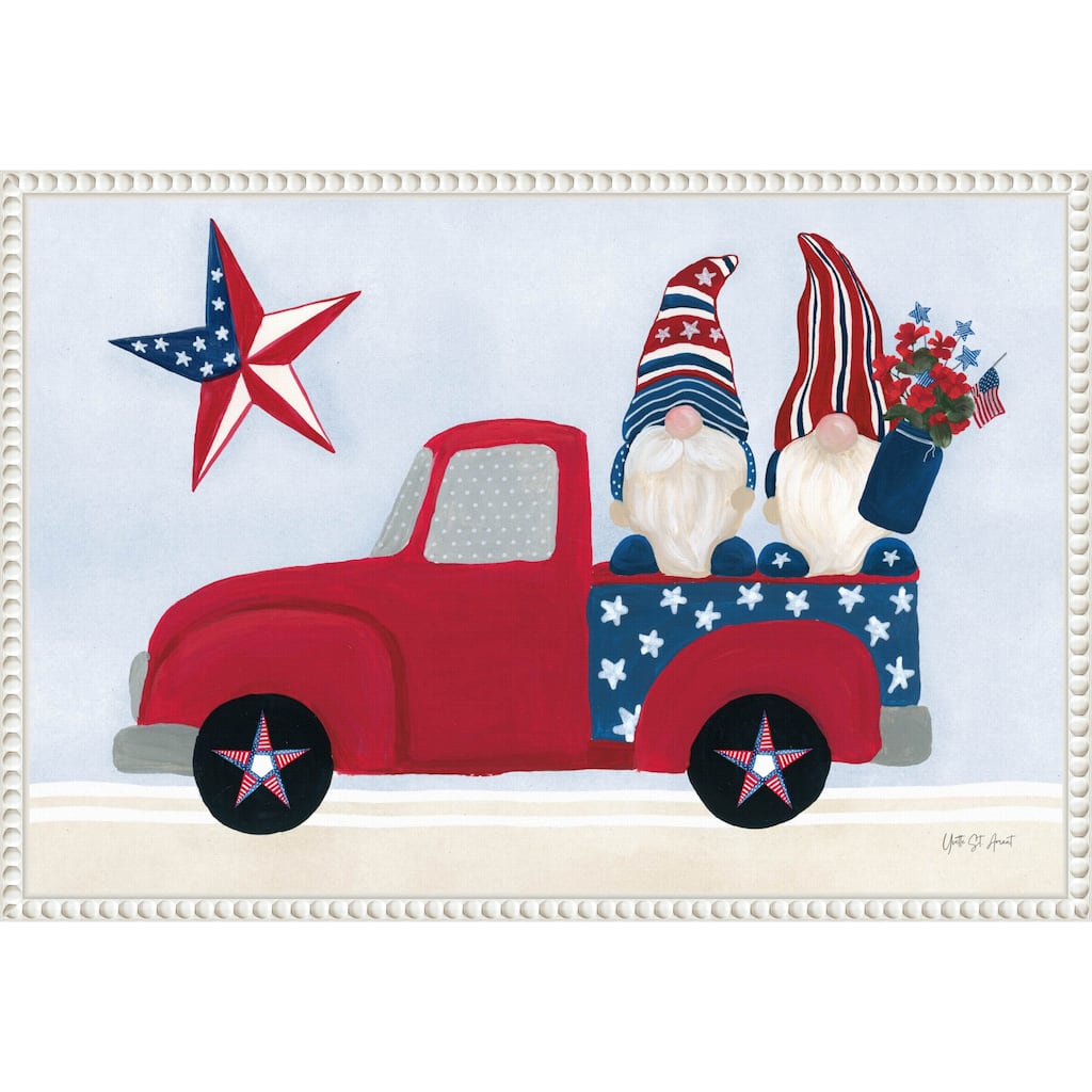 American Gnome II by Yvette St. Amant Framed Canvas Wall Art Print