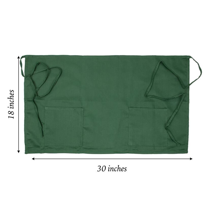 Arkwright Home Half Bistro Aprons - 12 Pack - 18x30