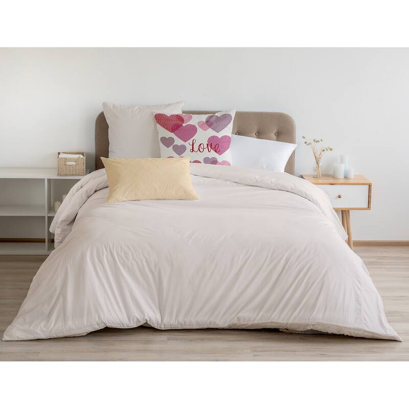 Colliding Hearts Valentines Day Accent Pillow