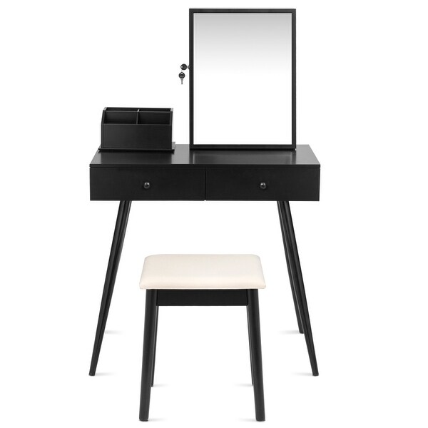 black dressing table without mirror