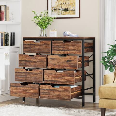 Wide Chest of Drawers for Closet, Drawer Cabinet Storage Drawers