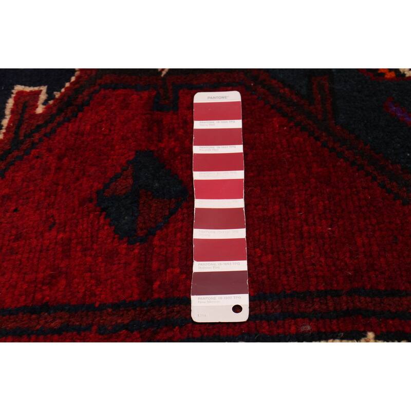 ECARPETGALLERY Hand-knotted Melis Vintage Red Wool Rug - 4'2 x 14'6