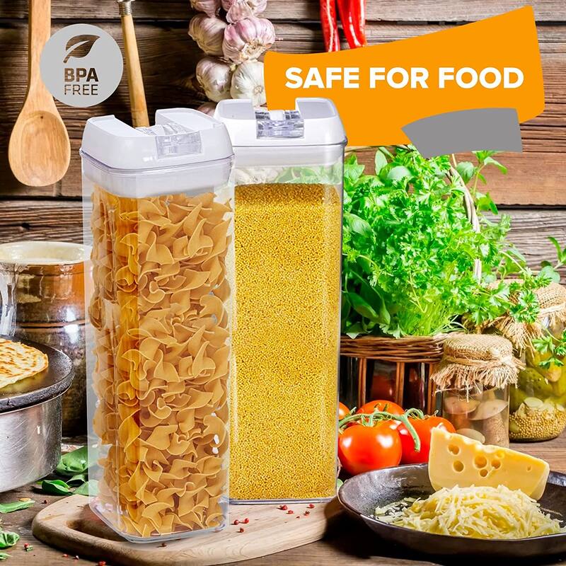 Cheer Collection Set of 4 Uniform Size Airtight Food Storage Containers