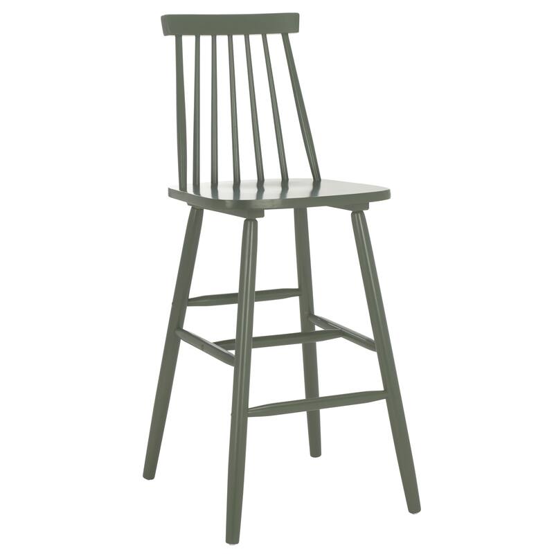 SAFAVIEH Zillah 24-inch Spindle Farmhouse Counter Stool (Set of 2) - 17.7" x 20.5" x 39.1" - 18"W x 21"D x 39"H