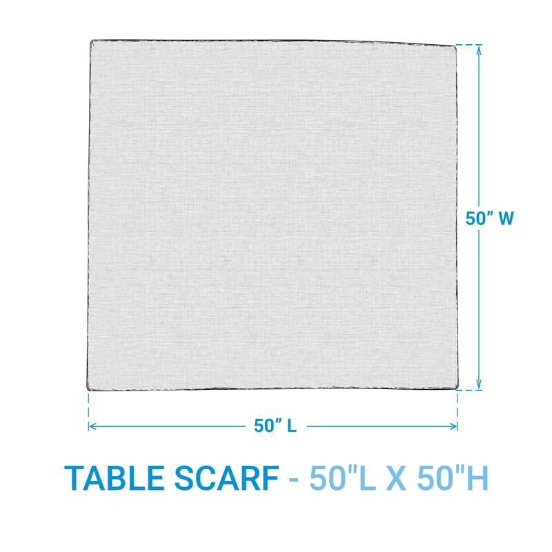 Split P Magnolia Floral Table Scarf 50''X50'' - 50" x 50"