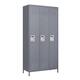 3-Door Metal Lockers for Employees with Lock, Locker Storage Cabinet ...
