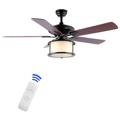 Cammy 52" 2-Light Bohemian Farmhouse Iron LED CEILING FAN, by JONATHAN Y