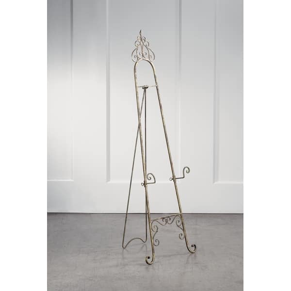 Shop Parisian Gold Metal 53 Inch Floor Easel 53 Overstock 13402852