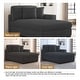preview thumbnail 74 of 190, Modern Modular Sectional Sofa Corduroy Chaise Lounges