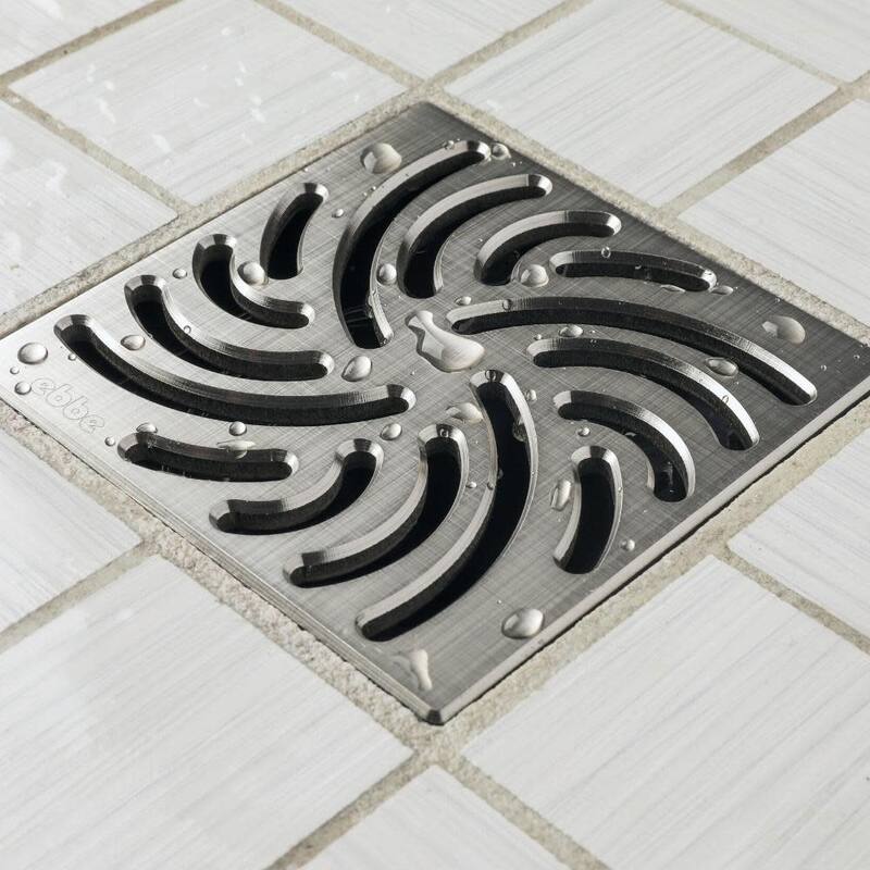 Ebbe America E4806-BN TWISTER - Brushed Nickel - Unique Drain Cover