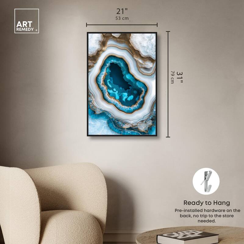Gilded Geode Eye III Canvas by Art Remedy