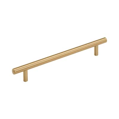 Bar Pulls 7-9/16 in (192 mm) Center-to-Center Champagne Bronze Cabinet Pull - 7.563