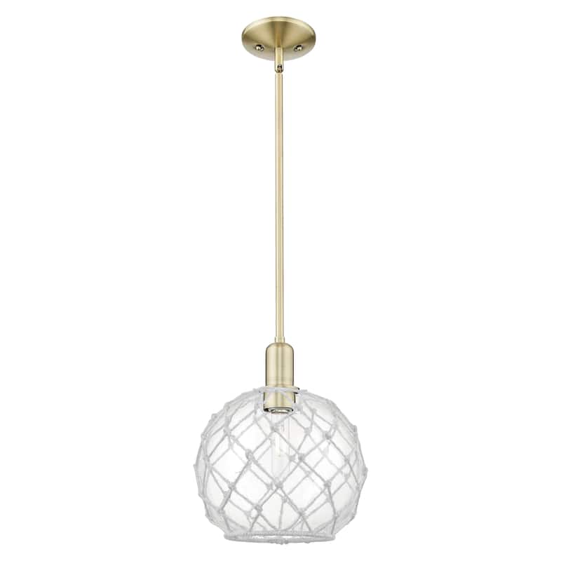 Innovations Lighting Endless Possibilities Arcadia - Farmhouse Rope - 1 Light 10" Stem Hung Mini Pendant