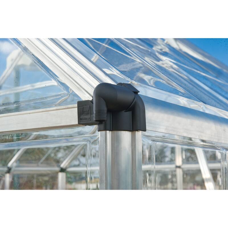 Snap and Grow 6 ft. Silver/Clear DIY Greenhouse Kit