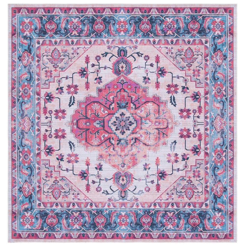 SAFAVIEH Serapi Machine Washable Thea Shabby Chic Distressed Rug