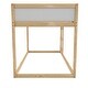 preview thumbnail 4 of 8, Little Seeds Saffiano Reversible 3-in-1 Kids' Bed, Natural/White