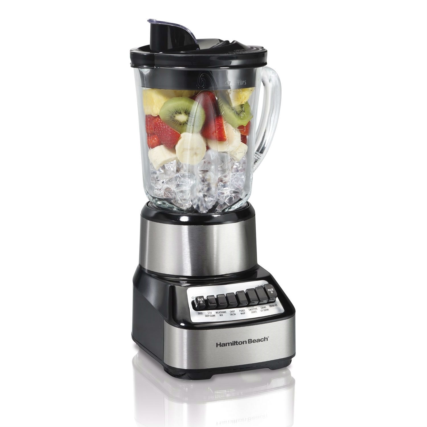 700-Watt Multi-Function Kitchen Countertop Blender with Glass Pitcher - 11 x 9 x 13.8 inches