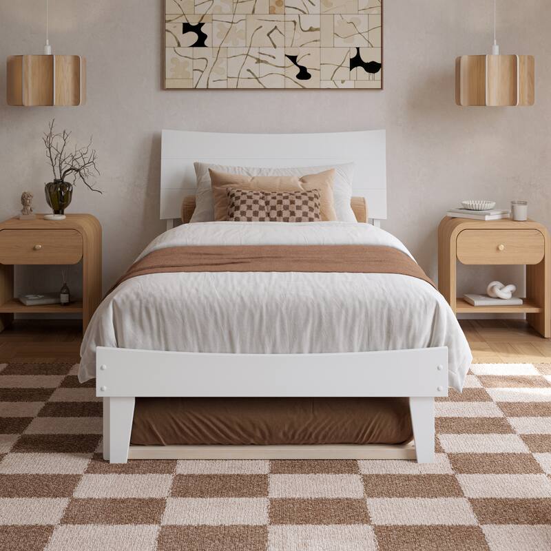 Phoenix Wood Platform Bed with Trundle