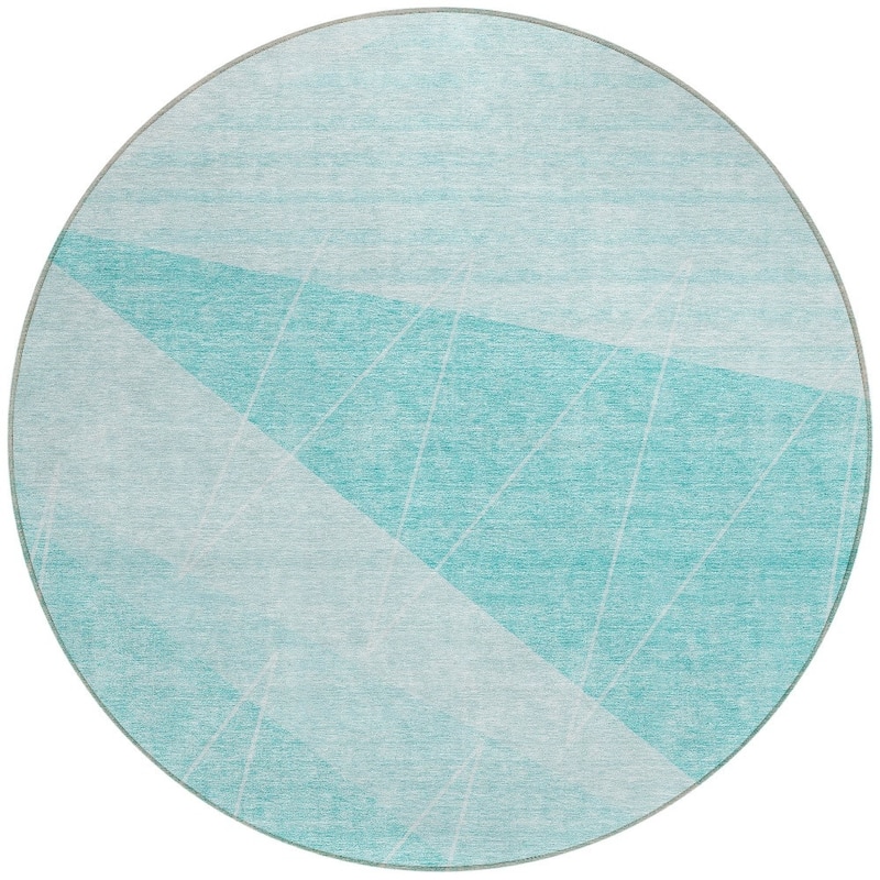 HomeRoots Geometric Transitional Rectangle Outdoor Rug